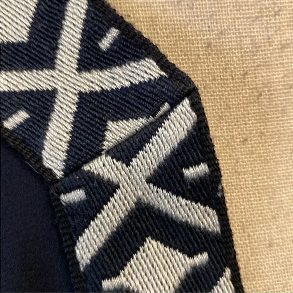 Tory Burch Chic navy  Tunic with Elegant Embroidery, US0